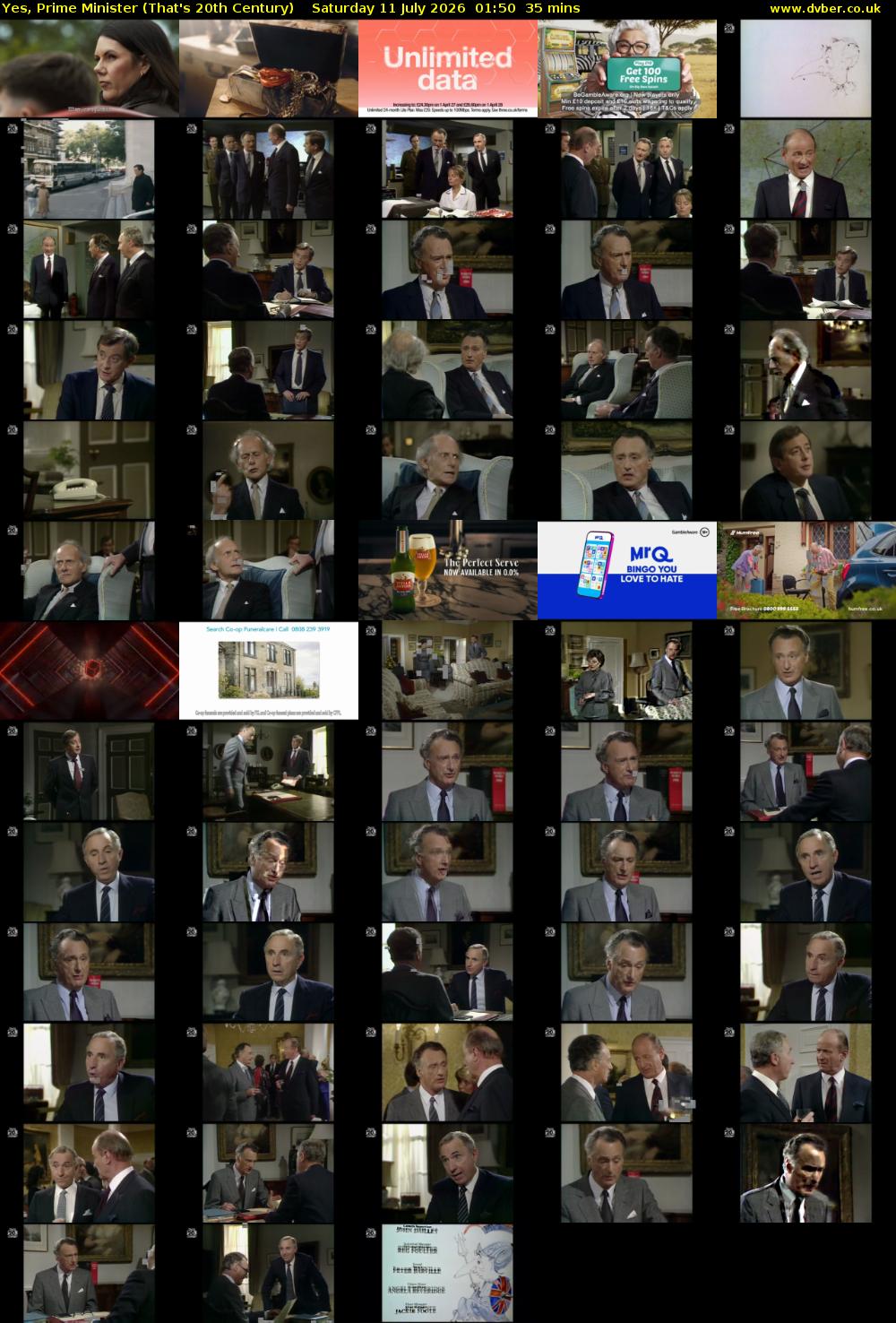 Yes, Prime Minister (That's 20th Century) Saturday 11 July 2026 01:50 - 02:25