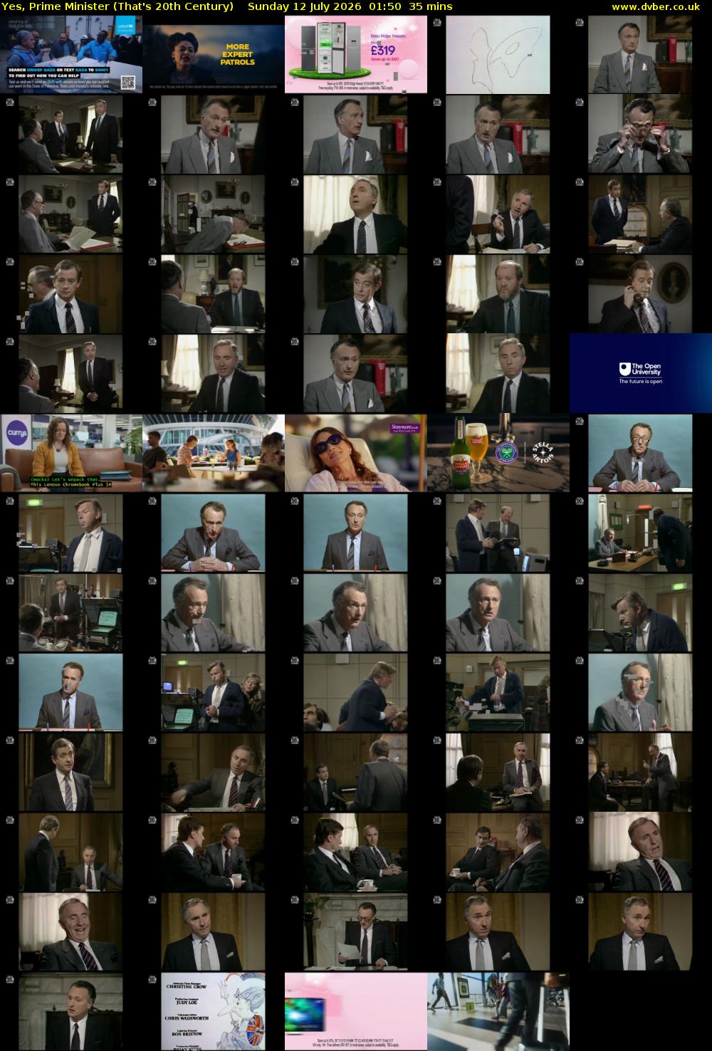 Yes, Prime Minister (That's 20th Century) Sunday 12 July 2026 01:50 - 02:25