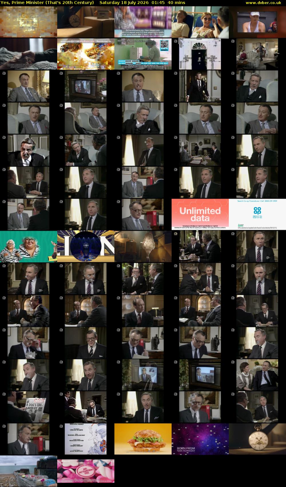 Yes, Prime Minister (That's 20th Century) Saturday 18 July 2026 01:45 - 02:25
