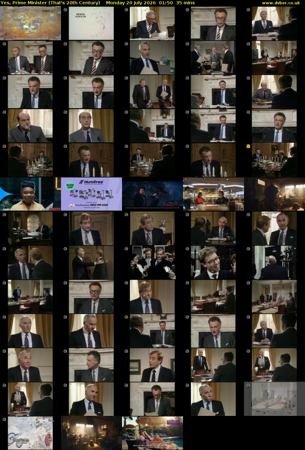 Yes, Prime Minister (That's 20th Century) Monday 20 July 2026 01:50 - 02:25