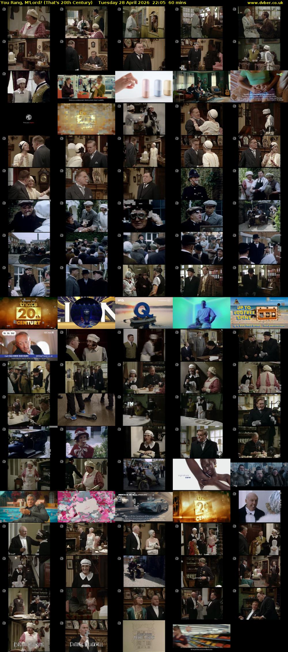 You Rang, M'Lord? (That's 20th Century) Tuesday 28 April 2026 22:05 - 23:05