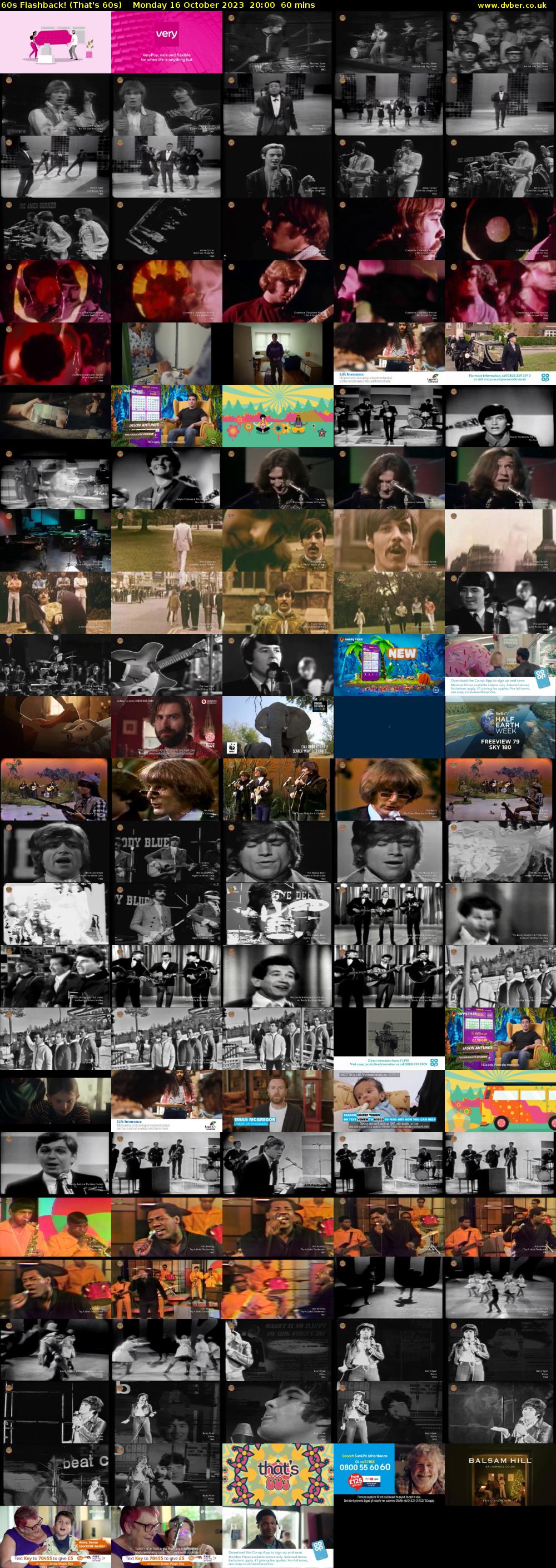 60s Flashback! (That's 60s) Monday 16 October 2023 20:00 - 21:00