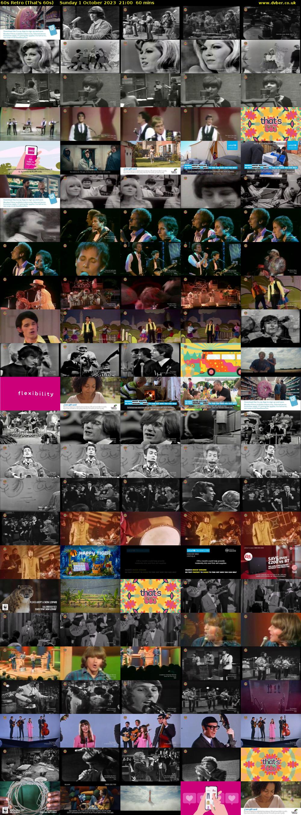 60s Retro (That's 60s) Sunday 1 October 2023 21:00 - 22:00
