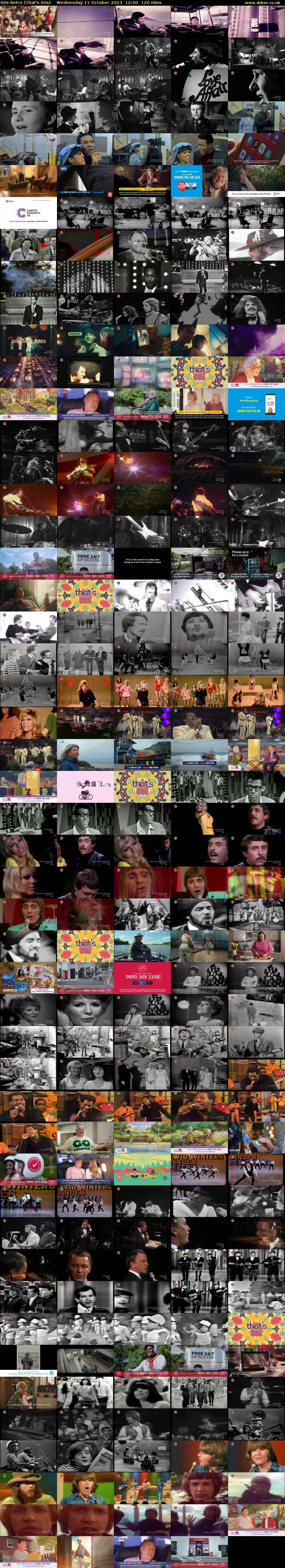 60s Retro (That's 60s) Wednesday 11 October 2023 12:00 - 14:00
