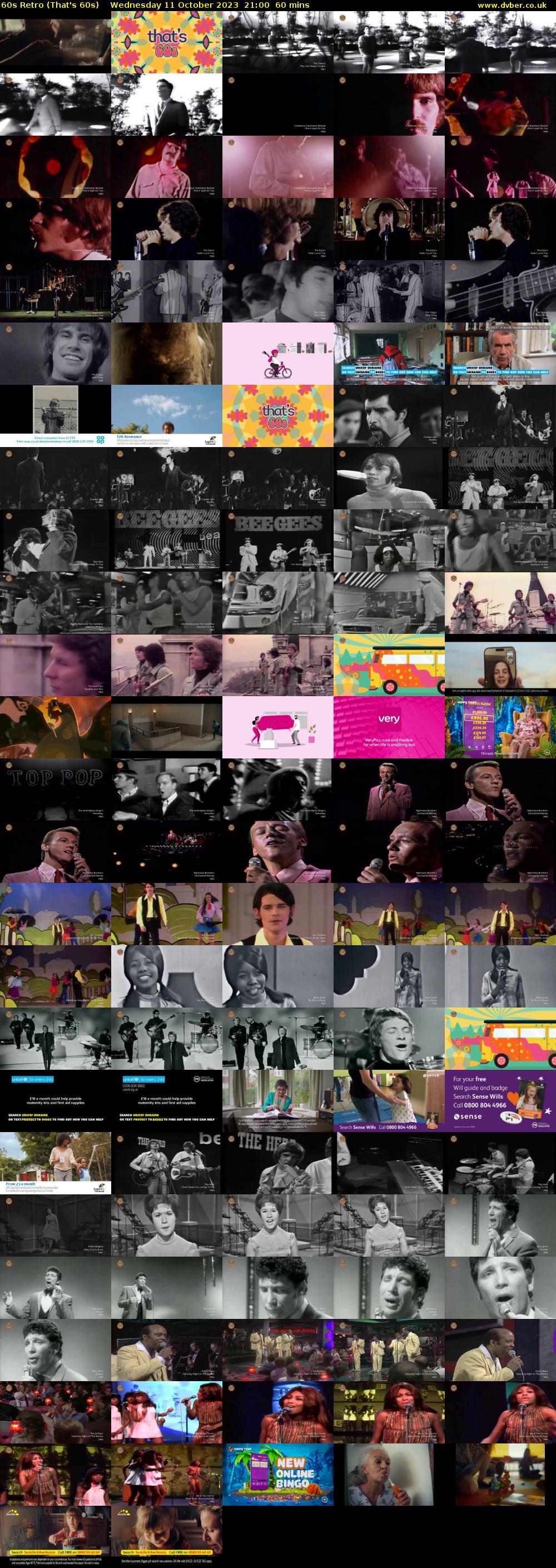 60s Retro (That's 60s) Wednesday 11 October 2023 21:00 - 22:00
