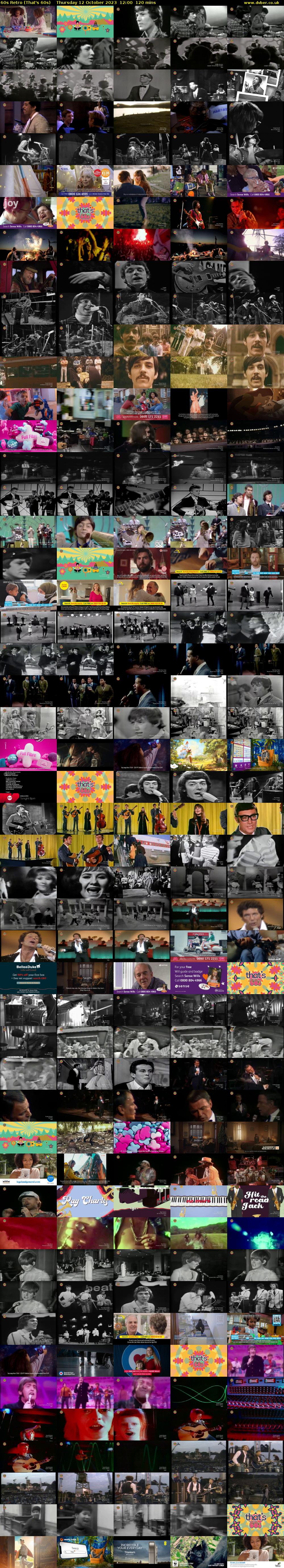 60s Retro (That's 60s) Thursday 12 October 2023 12:00 - 14:00