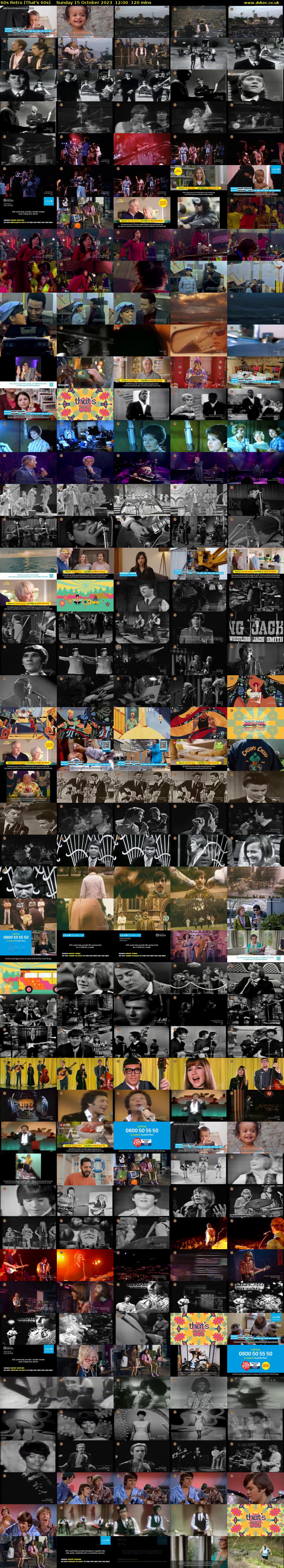 60s Retro (That's 60s) Sunday 15 October 2023 12:00 - 14:00