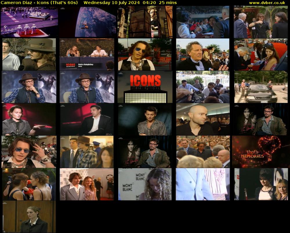 Cameron Diaz - Icons (That's 60s) Wednesday 10 July 2024 04:20 - 04:45