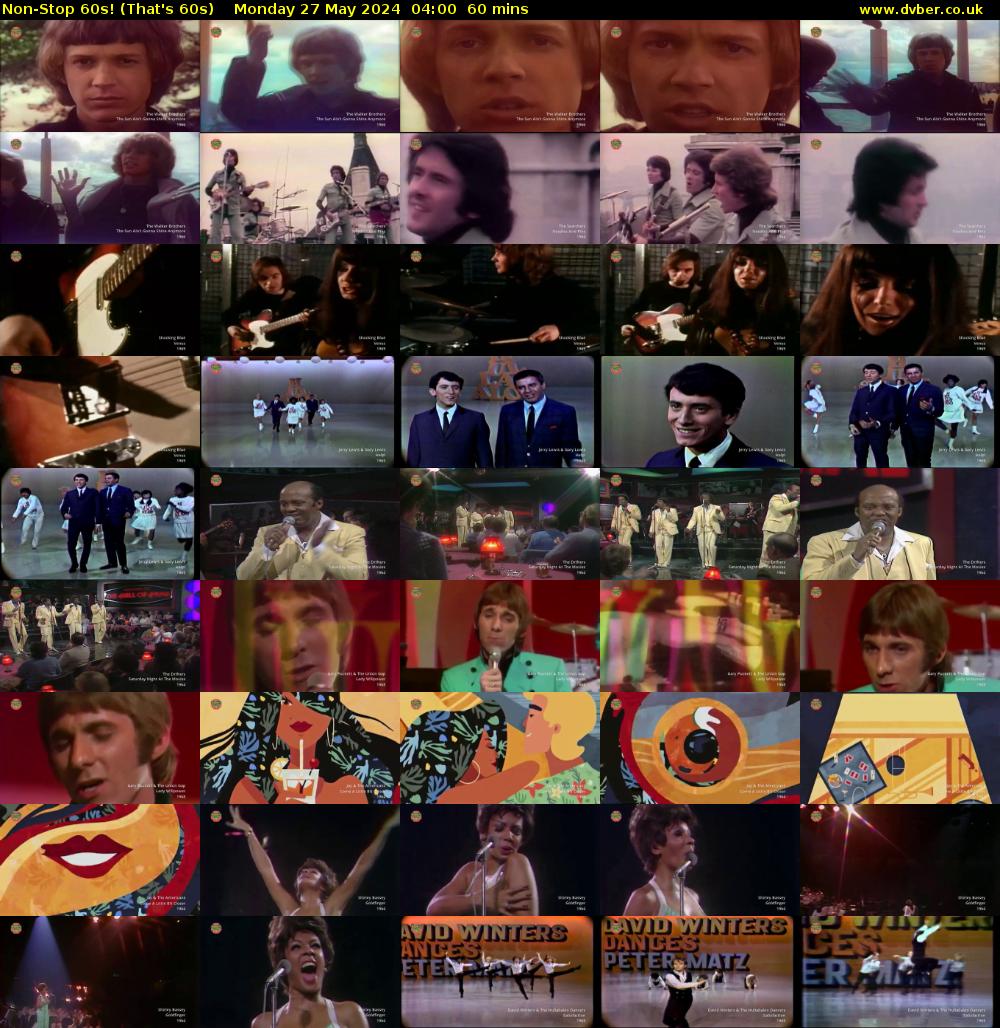 Non-Stop 60s! (That's 60s) Monday 27 May 2024 04:00 - 05:00