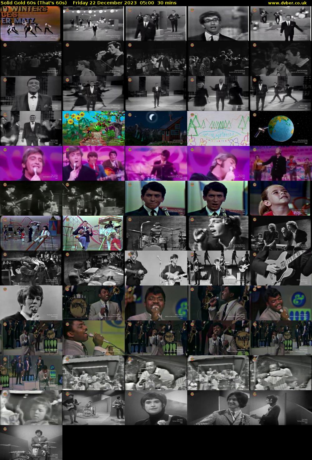 Solid Gold 60s (That's 60s) Friday 22 December 2023 05:00 - 05:30