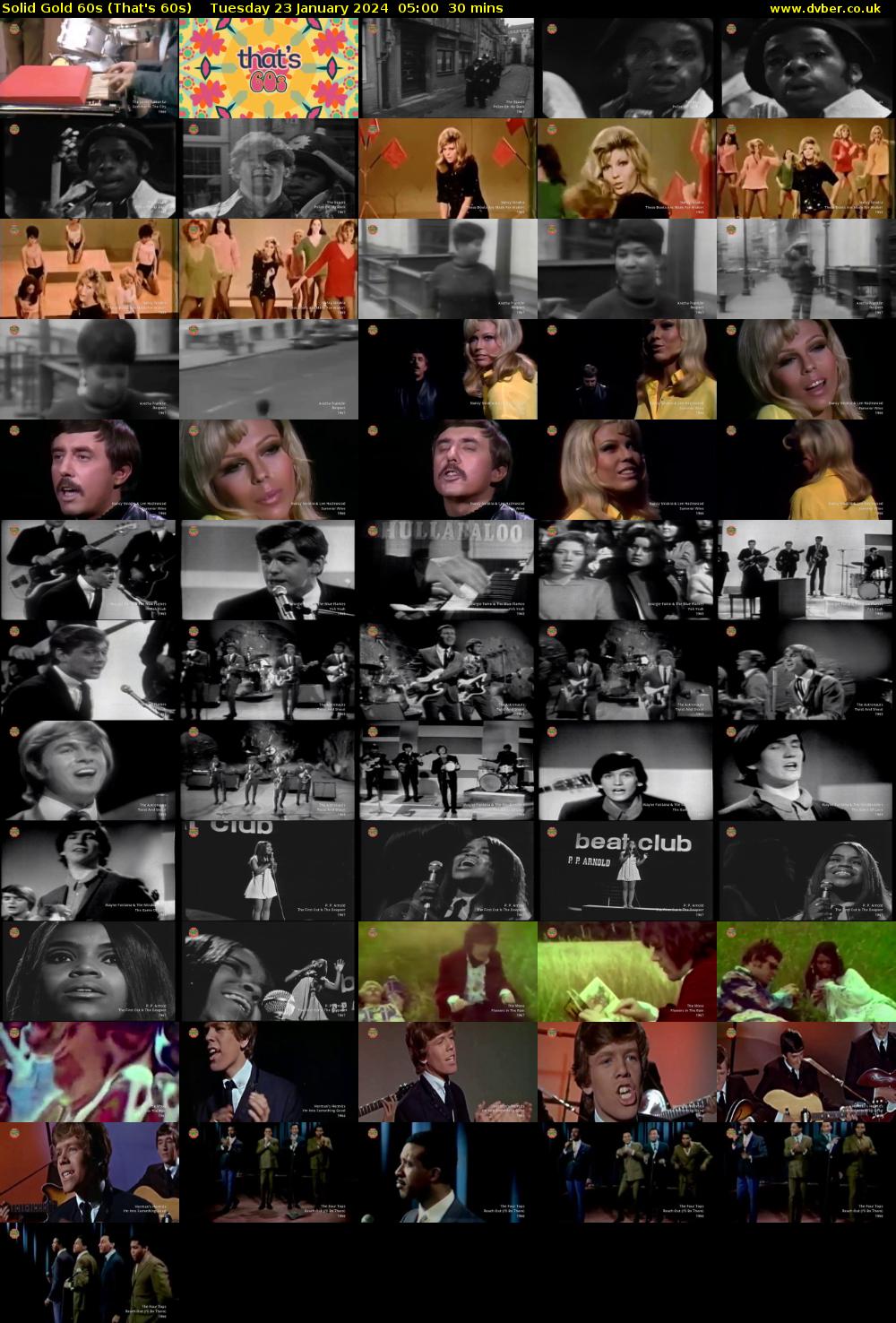 Solid Gold 60s (That's 60s) Tuesday 23 January 2024 05:00 - 05:30