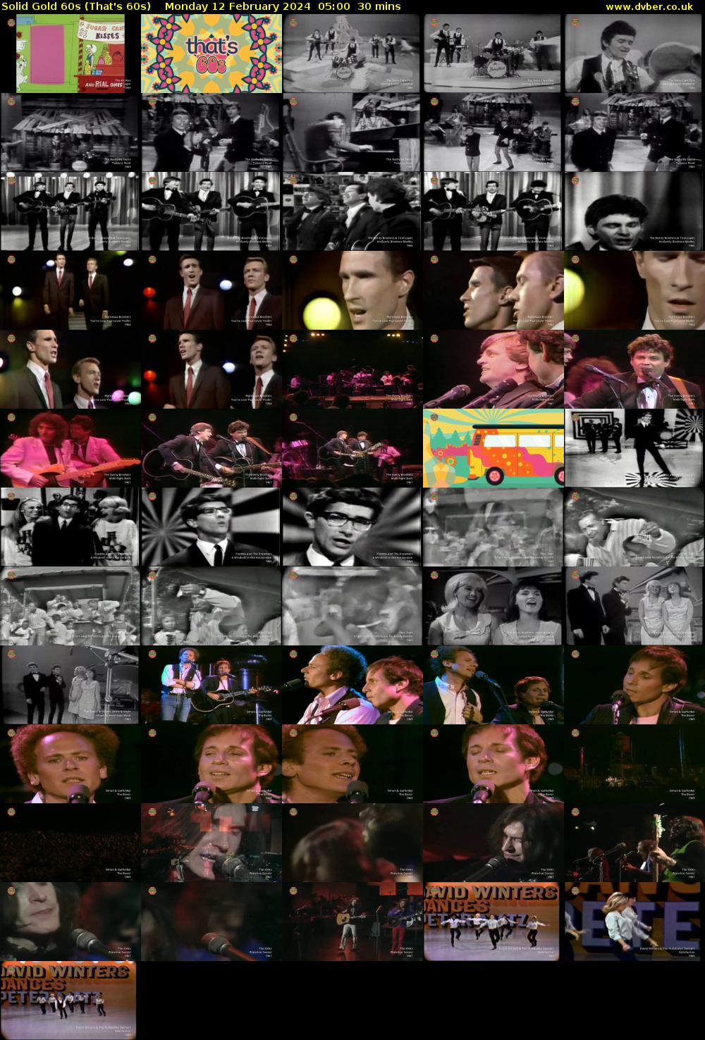 Solid Gold 60s (That's 60s) Monday 12 February 2024 05:00 - 05:30