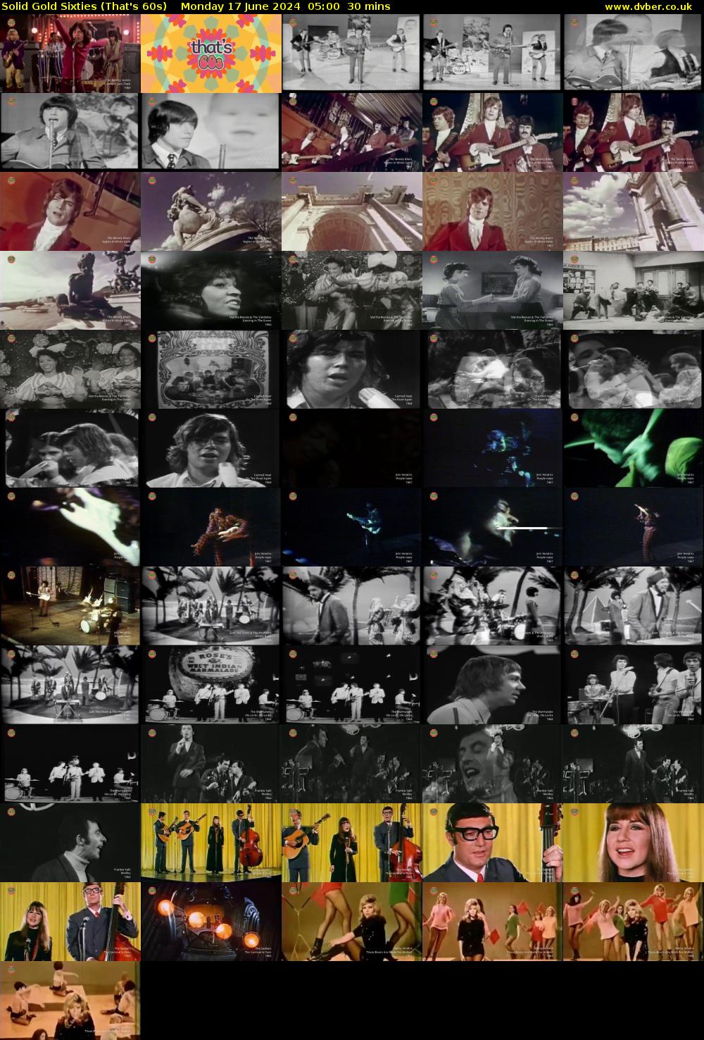 Solid Gold Sixties (That's 60s) Monday 17 June 2024 05:00 - 05:30