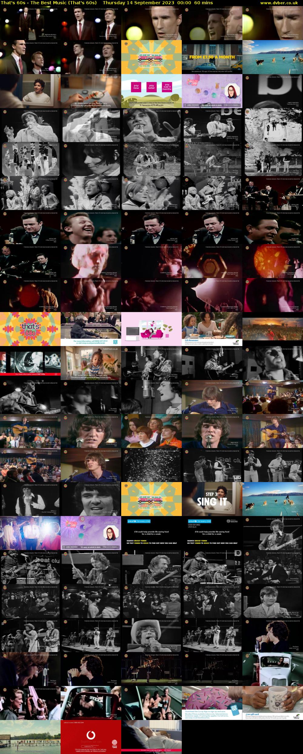That's 60s - The Best Music (That's 60s) Thursday 14 September 2023 00:00 - 01:00