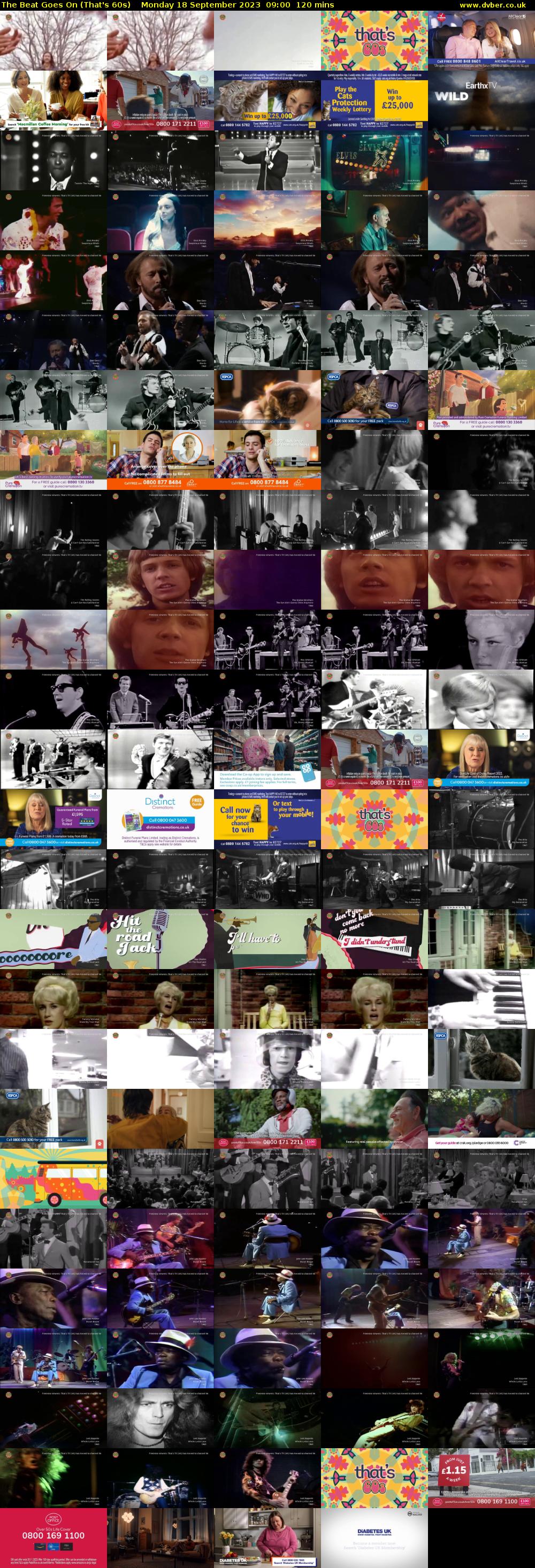 The Beat Goes On (That's 60s) Monday 18 September 2023 09:00 - 11:00