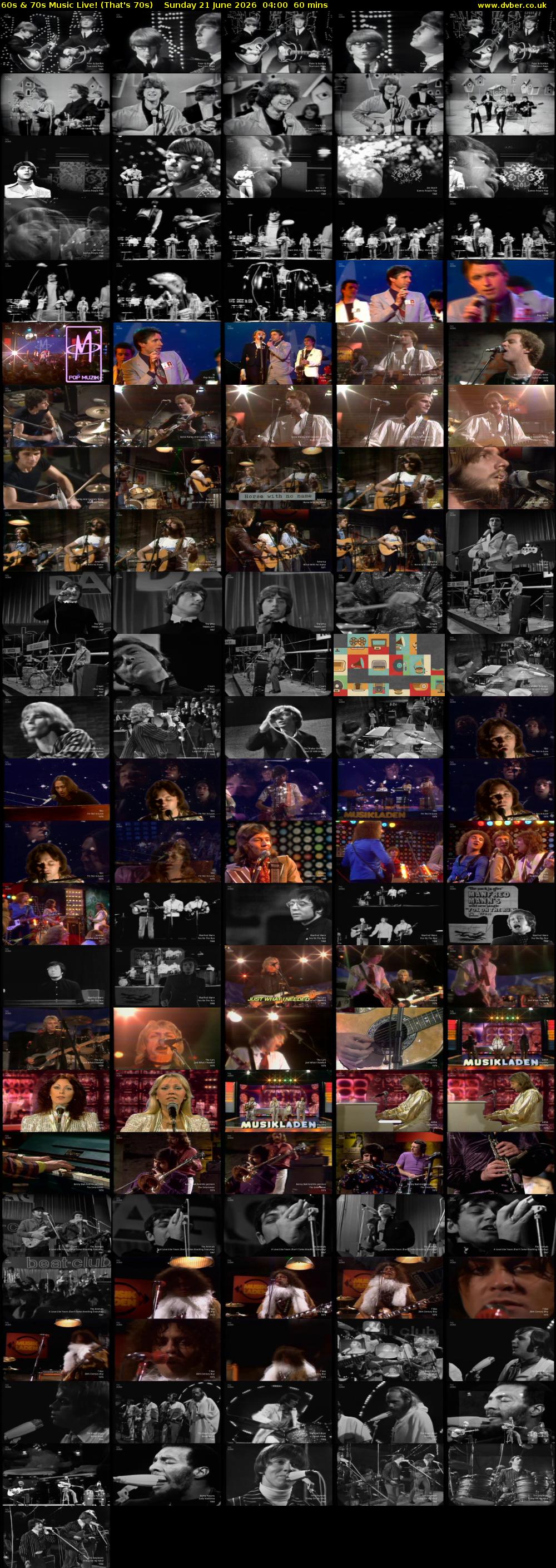 60s & 70s Music Live! (That's 70s) Sunday 21 June 2026 04:00 - 05:00