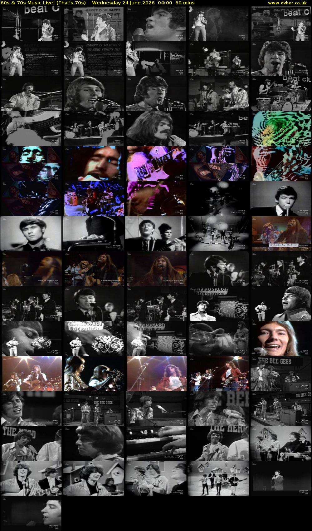 60s & 70s Music Live! (That's 70s) Wednesday 24 June 2026 04:00 - 05:00