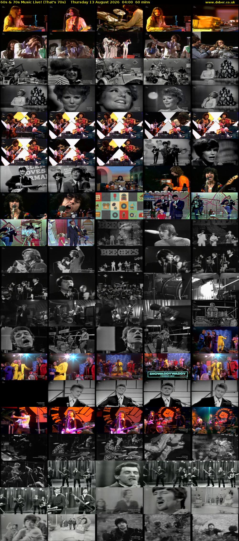 60s & 70s Music Live! (That's 70s) Thursday 13 August 2026 04:00 - 05:00
