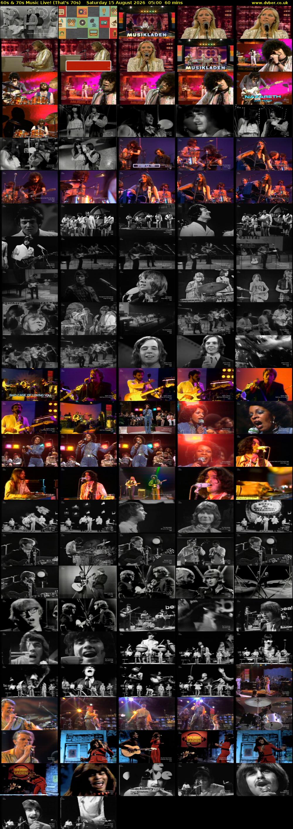 60s & 70s Music Live! (That's 70s) Saturday 15 August 2026 05:00 - 06:00