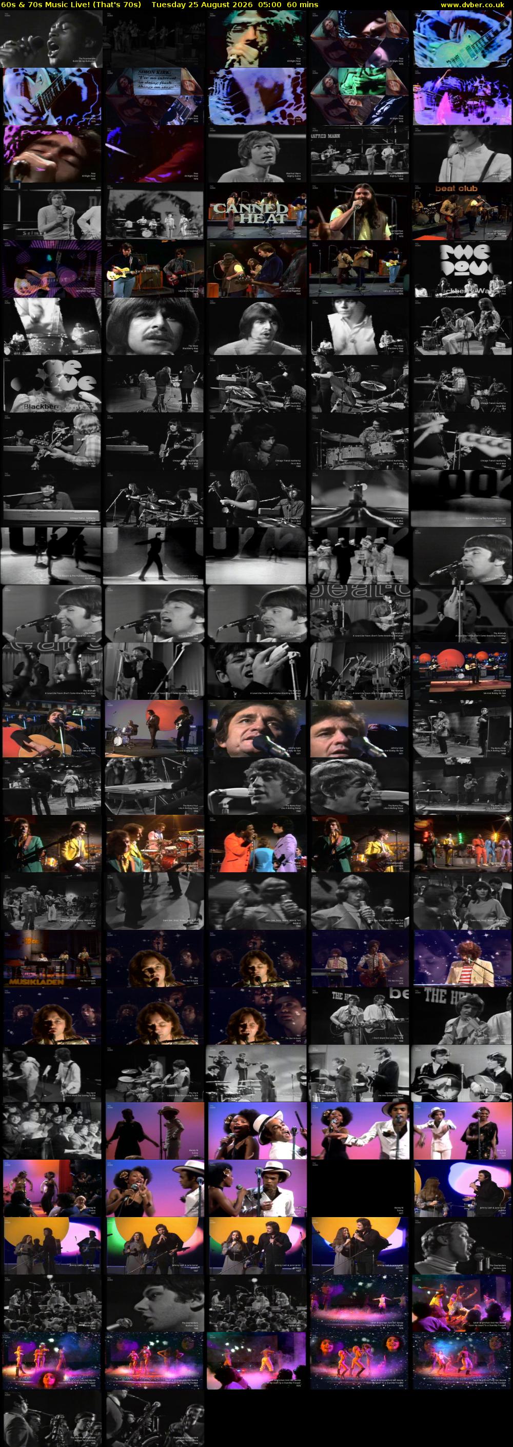 60s & 70s Music Live! (That's 70s) Tuesday 25 August 2026 05:00 - 06:00