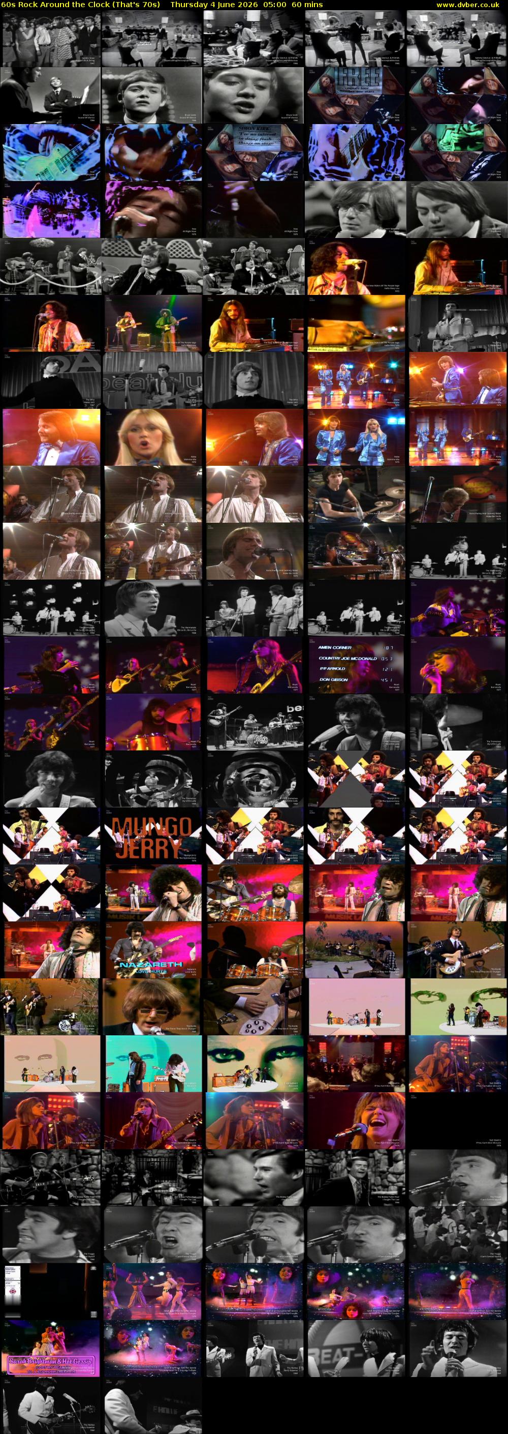 60s Rock Around the Clock (That's 70s) Thursday 4 June 2026 05:00 - 06:00