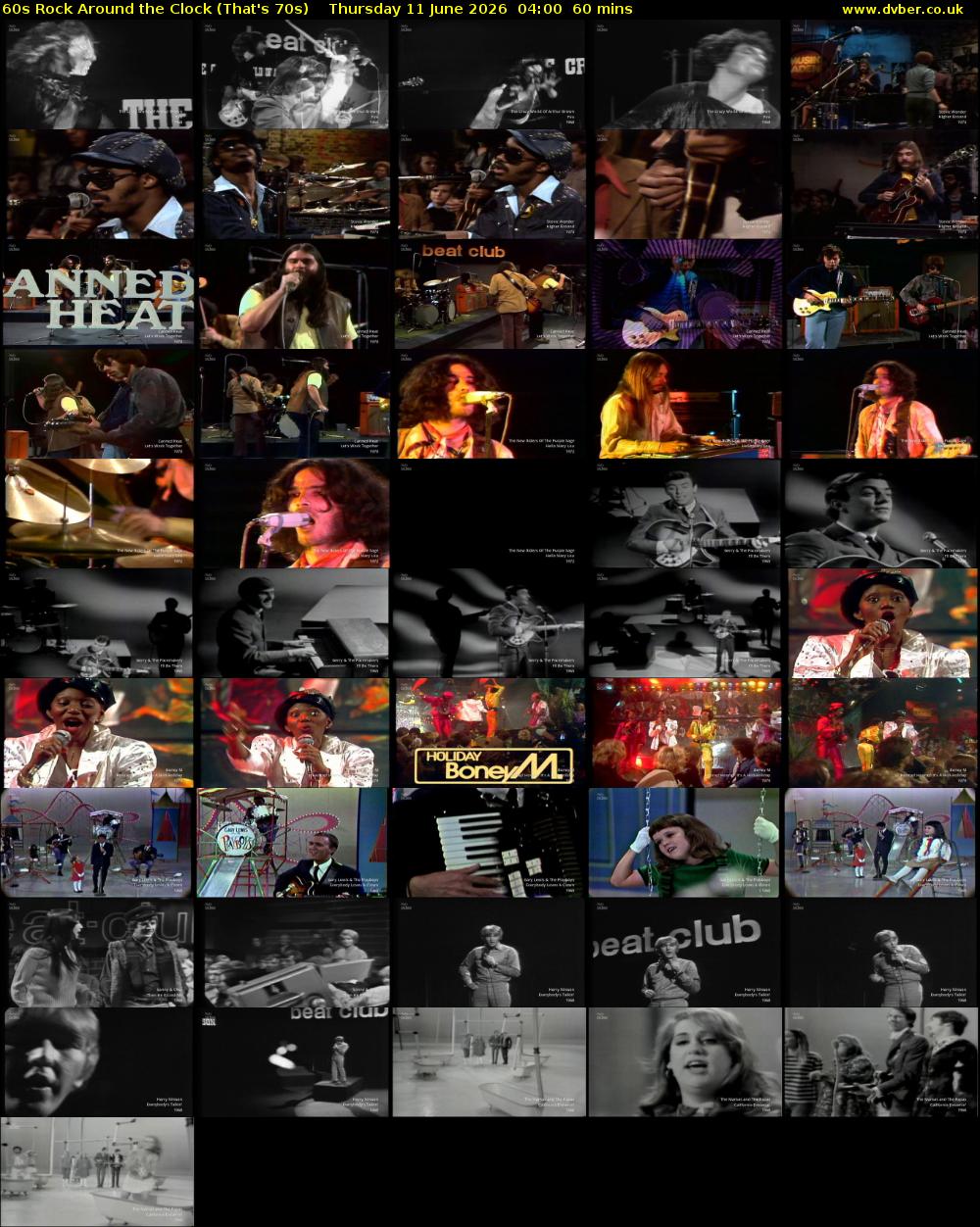 60s Rock Around the Clock (That's 70s) Thursday 11 June 2026 04:00 - 05:00