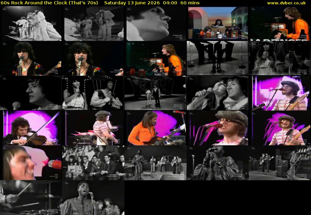 60s Rock Around the Clock (That's 70s) Saturday 13 June 2026 04:00 - 05:00