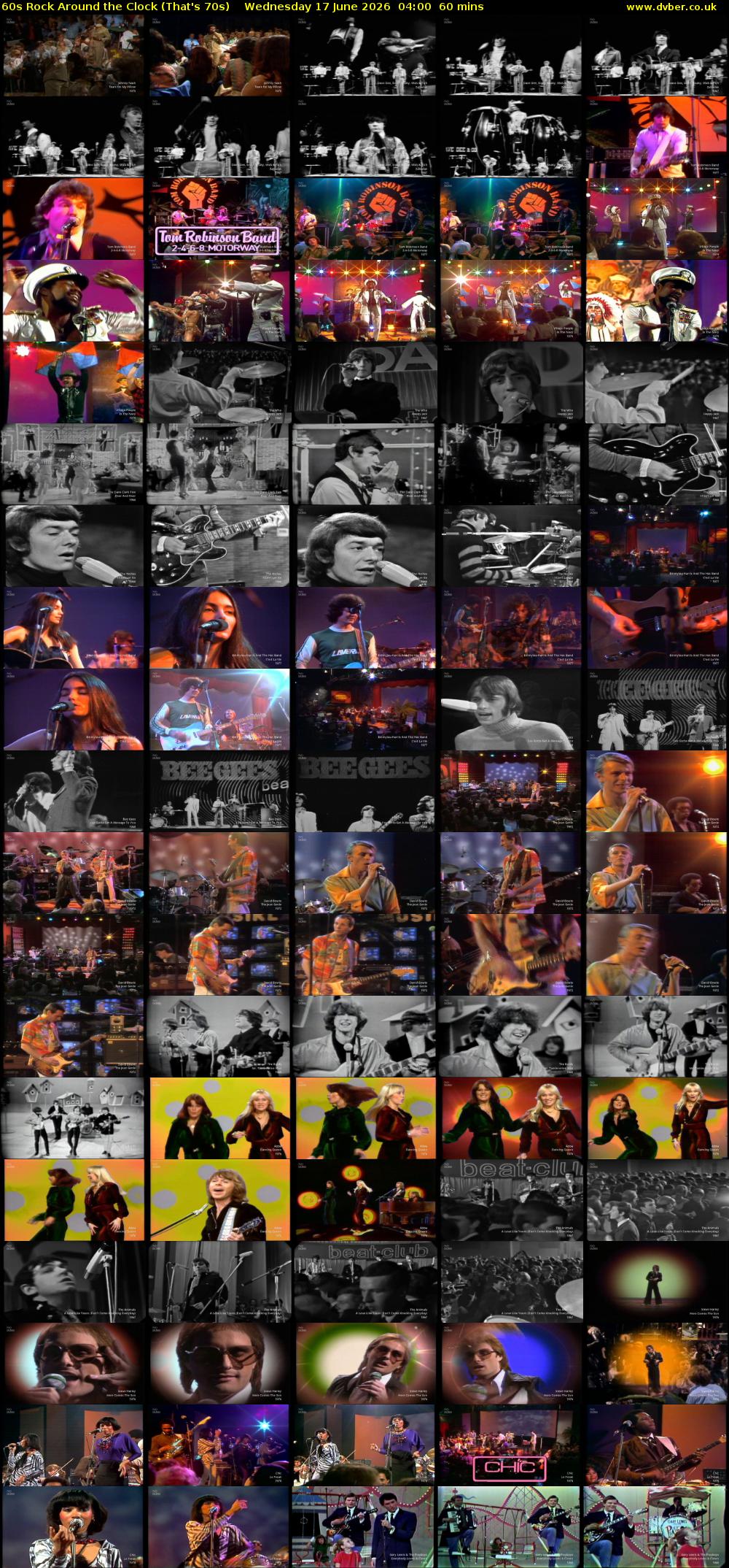 60s Rock Around the Clock (That's 70s) Wednesday 17 June 2026 04:00 - 05:00
