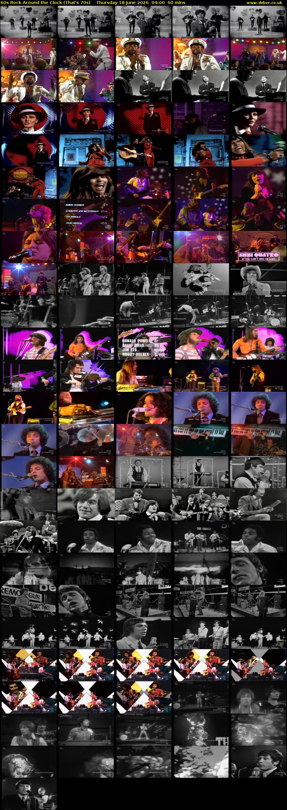 60s Rock Around the Clock (That's 70s) Thursday 18 June 2026 04:00 - 05:00