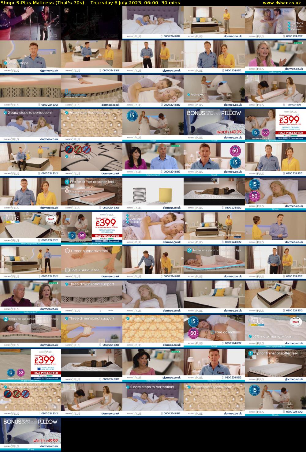Shop: S-Plus Mattress (That's 70s) Thursday 6 July 2023 06:00 - 06:30
