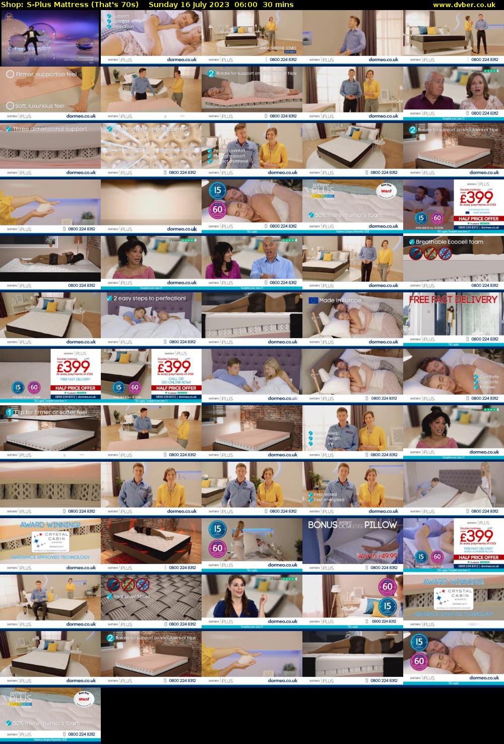 Shop: S-Plus Mattress (That's 70s) Sunday 16 July 2023 06:00 - 06:30