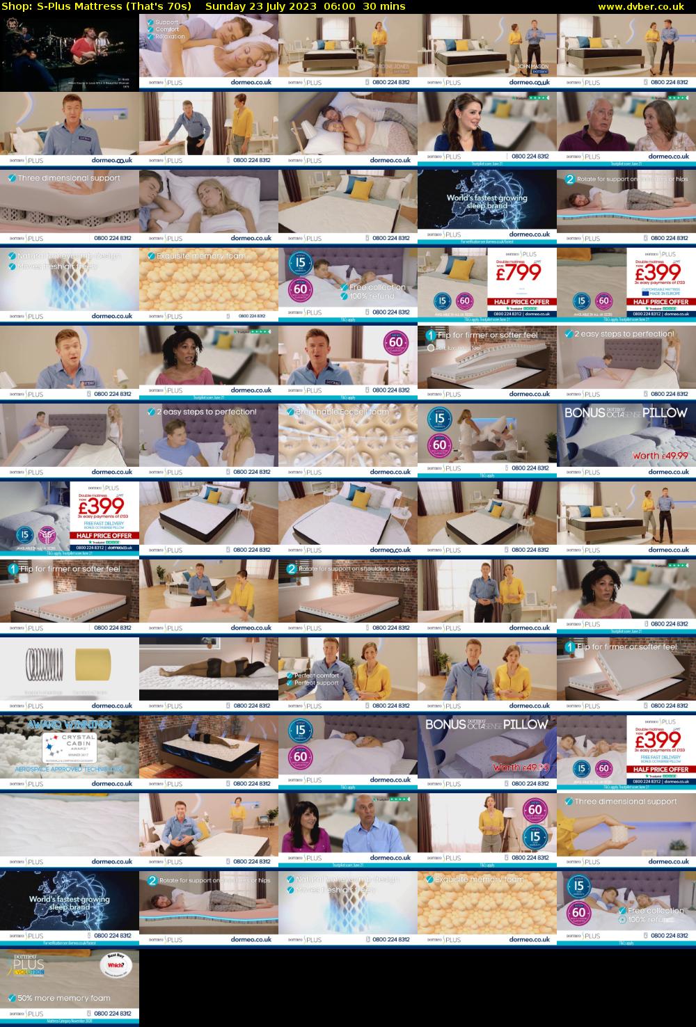 Shop: S-Plus Mattress (That's 70s) Sunday 23 July 2023 06:00 - 06:30