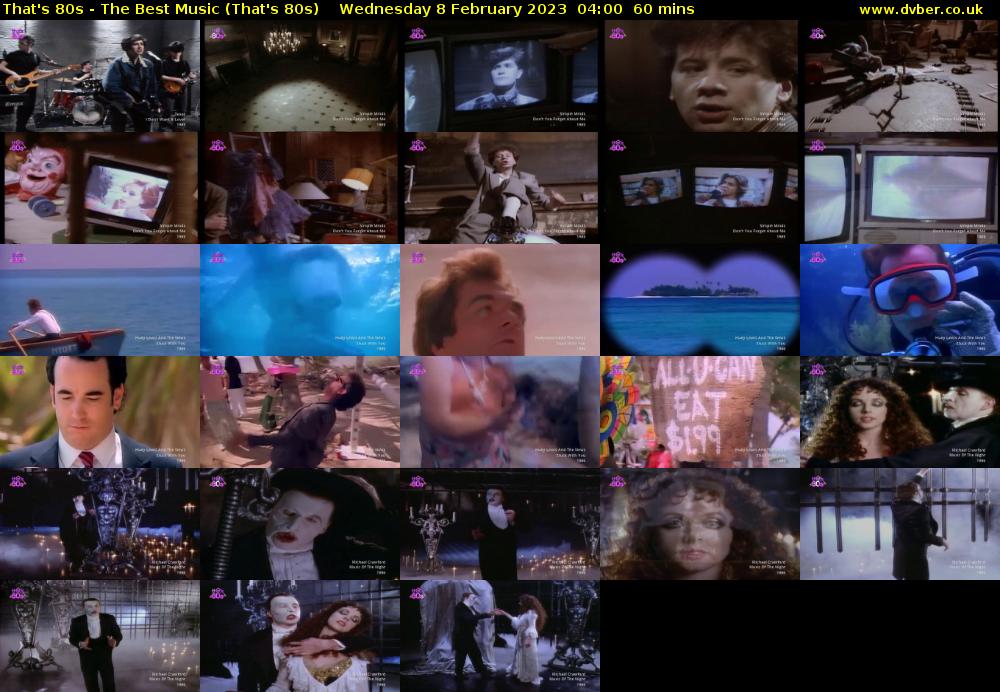 That's 80s - The Best Music (That's 80s) Wednesday 8 February 2023 04:00 - 05:00