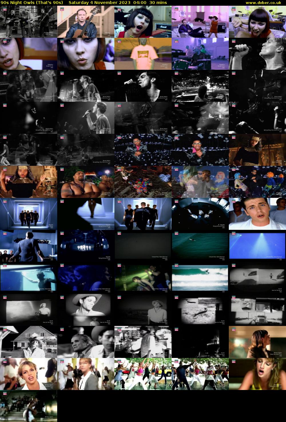 90s Night Owls (That's 90s) Saturday 4 November 2023 04:00 - 04:30