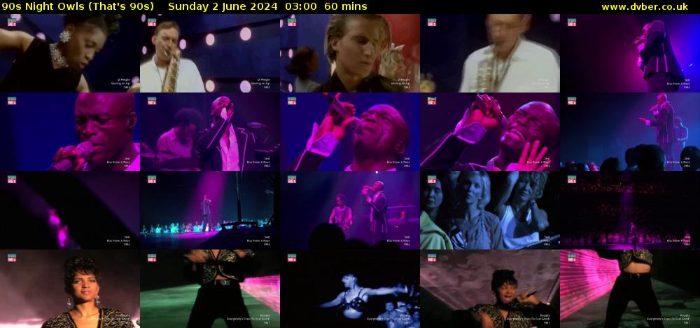 90s Night Owls (That's 90s) Sunday 2 June 2024 03:00 - 04:00