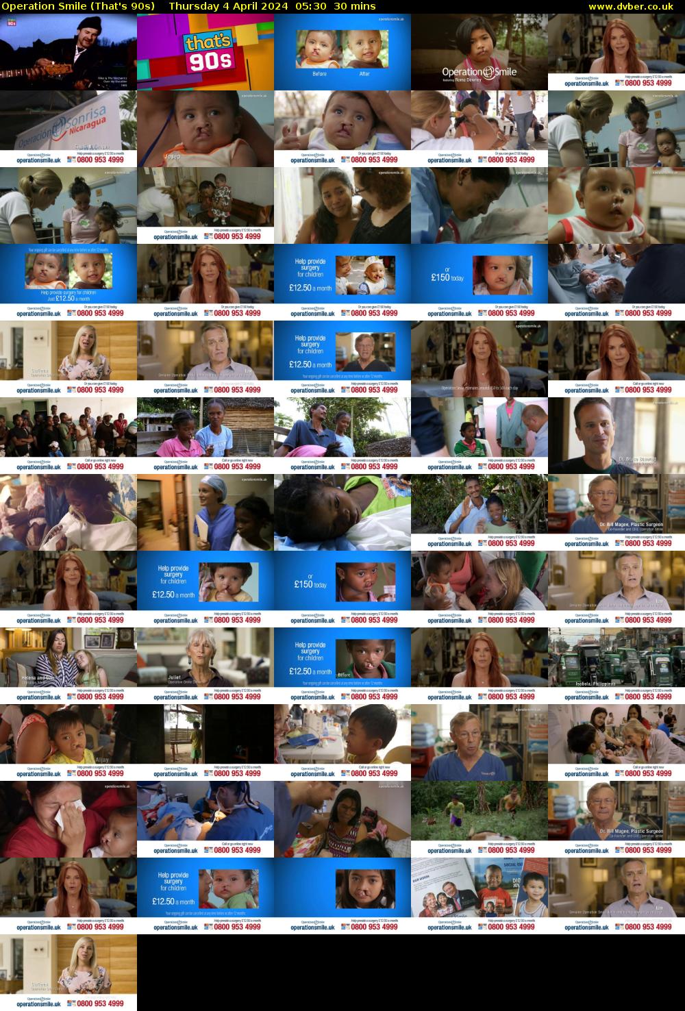 Operation Smile (That's 90s) Thursday 4 April 2024 05:30 - 06:00