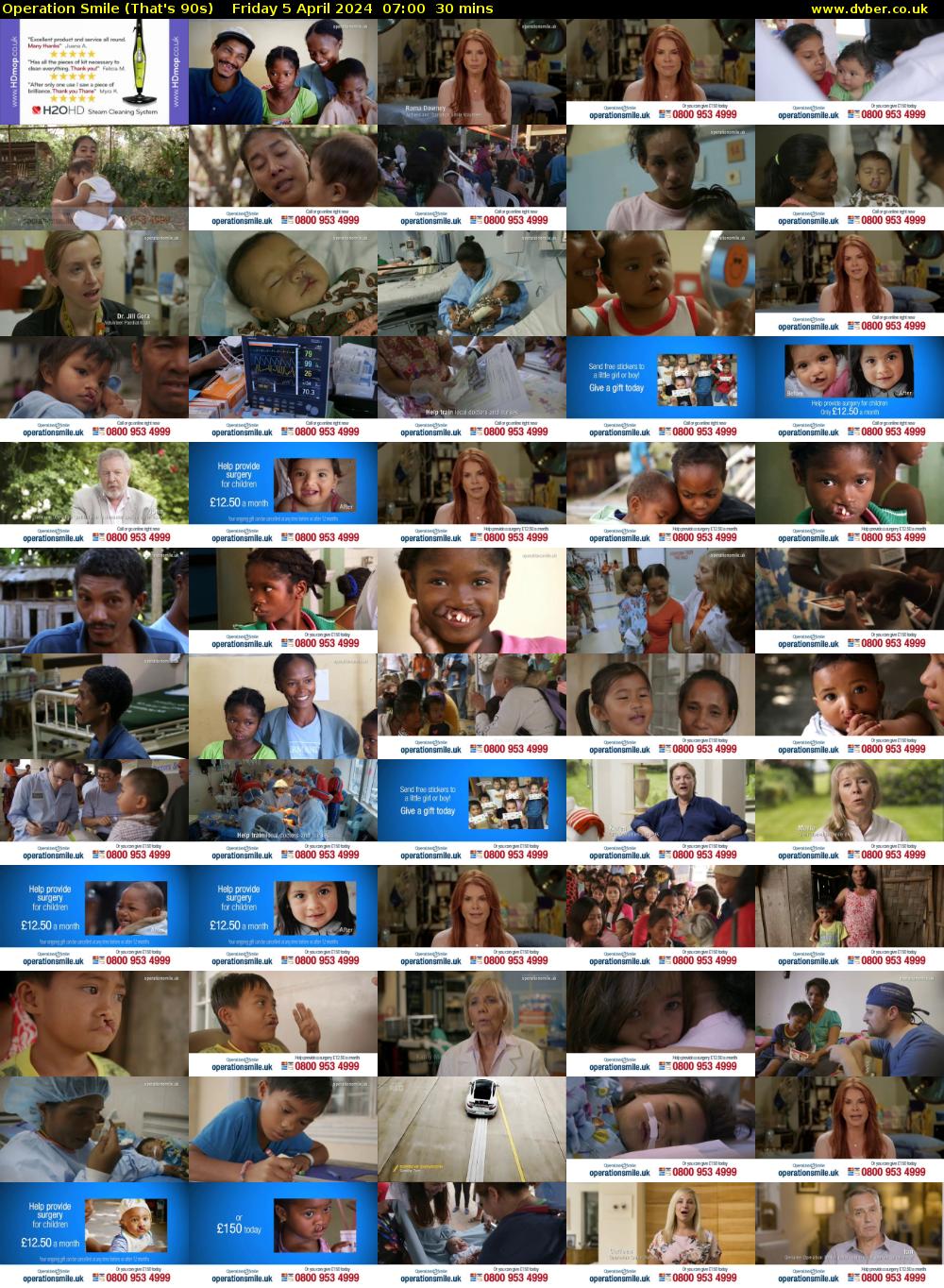 Operation Smile (That's 90s) Friday 5 April 2024 07:00 - 07:30