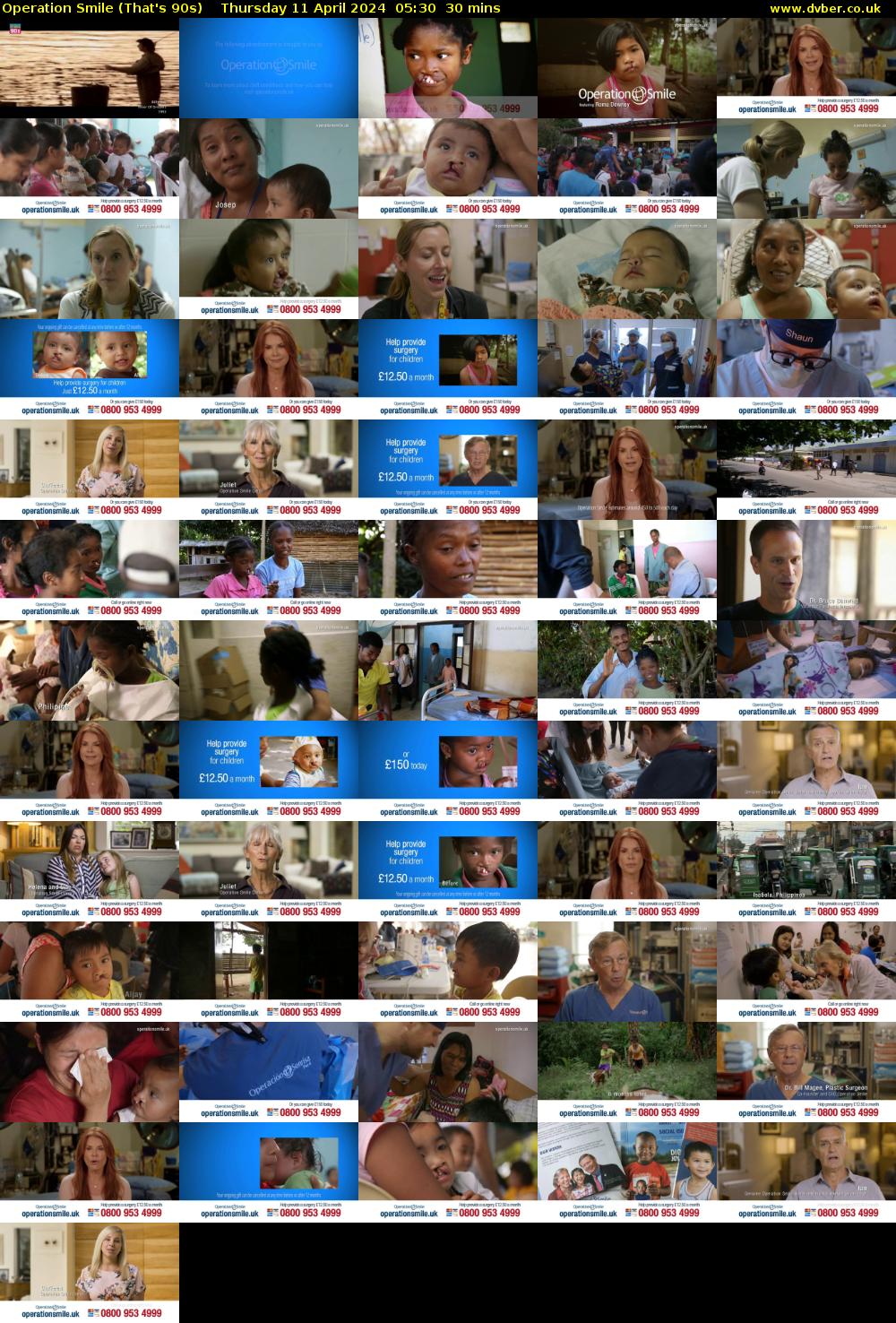 Operation Smile (That's 90s) Thursday 11 April 2024 05:30 - 06:00