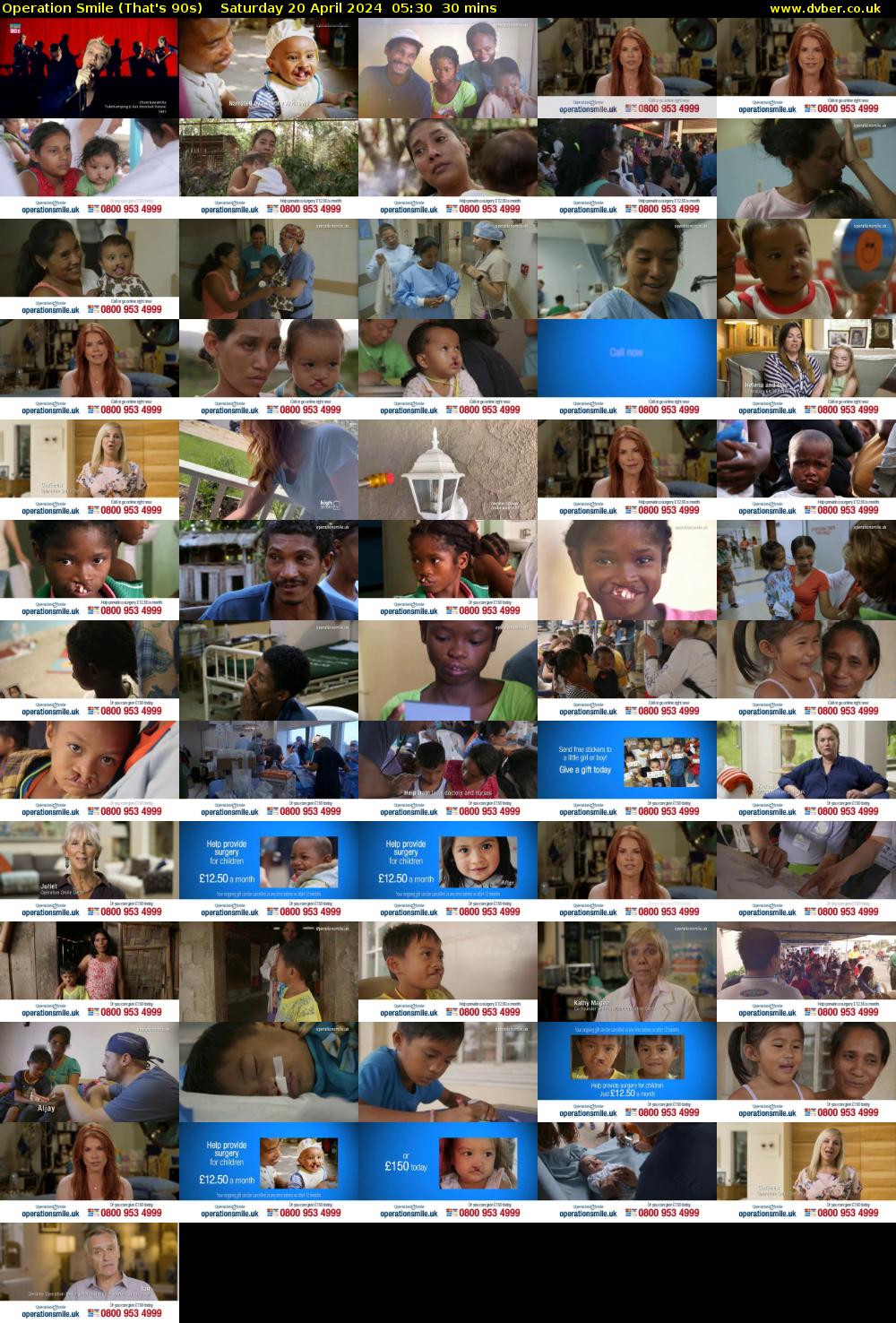 Operation Smile (That's 90s) Saturday 20 April 2024 05:30 - 06:00