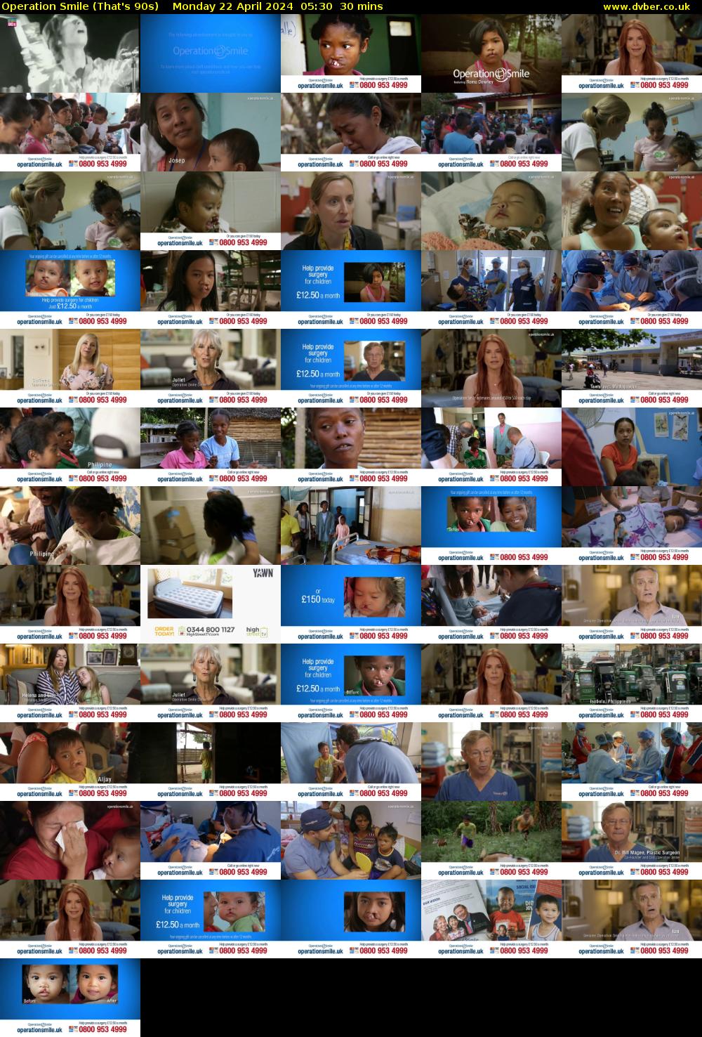 Operation Smile (That's 90s) Monday 22 April 2024 05:30 - 06:00
