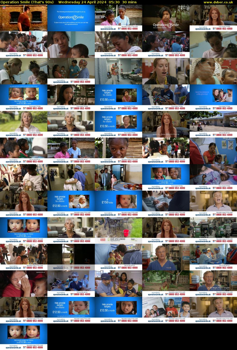 Operation Smile (That's 90s) Wednesday 24 April 2024 05:30 - 06:00