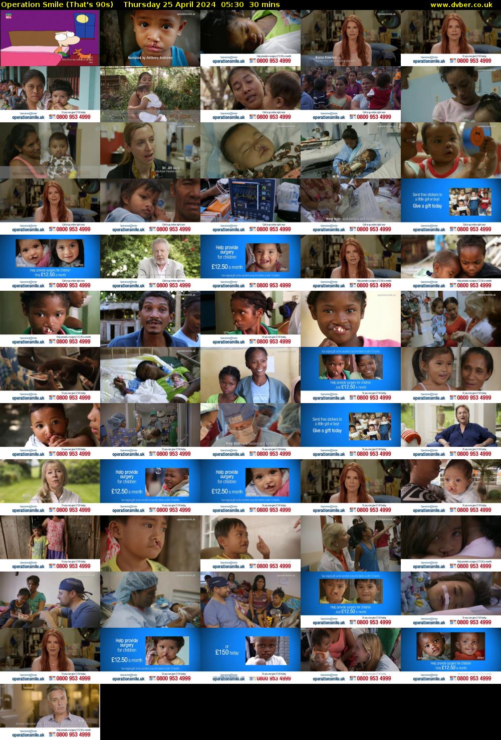 Operation Smile (That's 90s) Thursday 25 April 2024 05:30 - 06:00