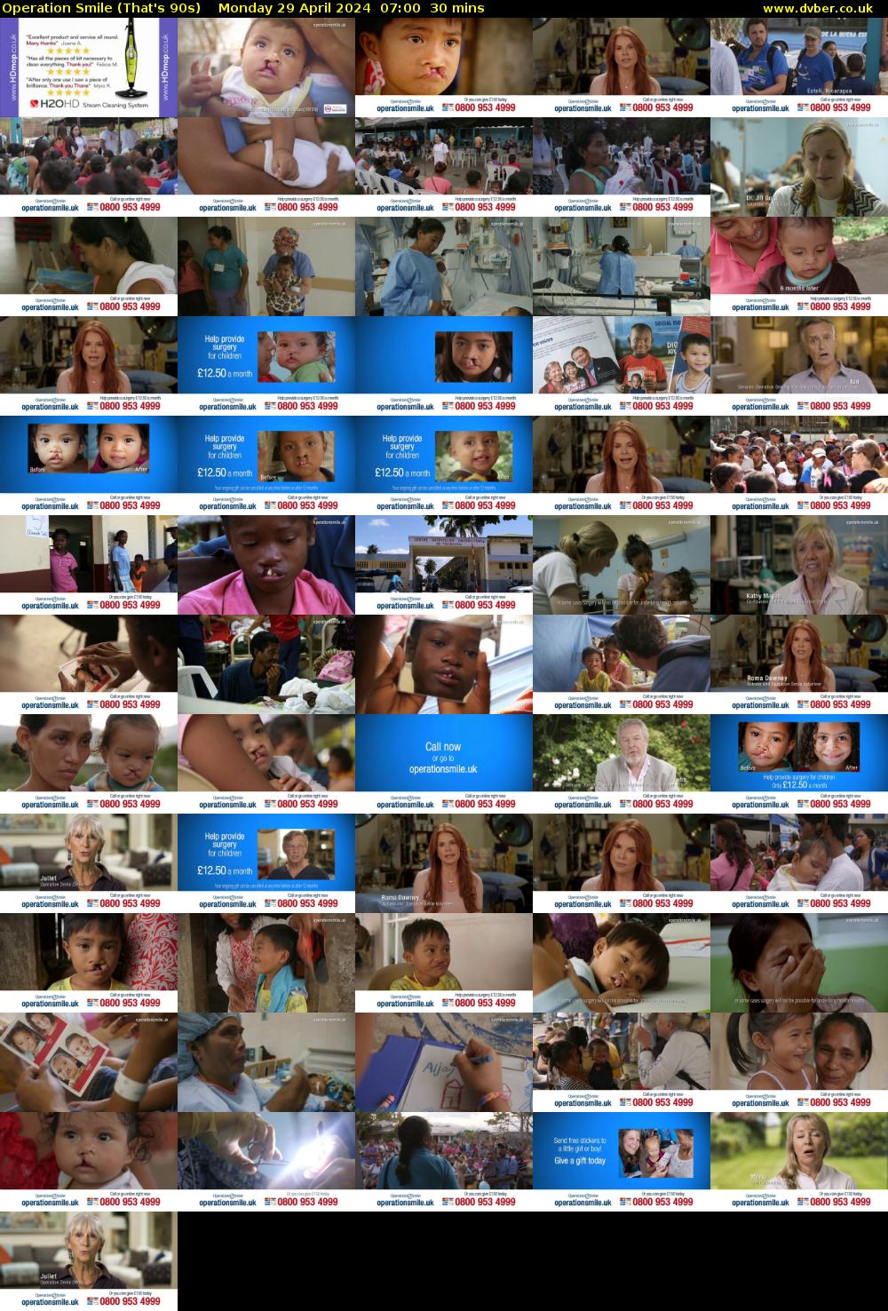 Operation Smile (That's 90s) Monday 29 April 2024 07:00 - 07:30