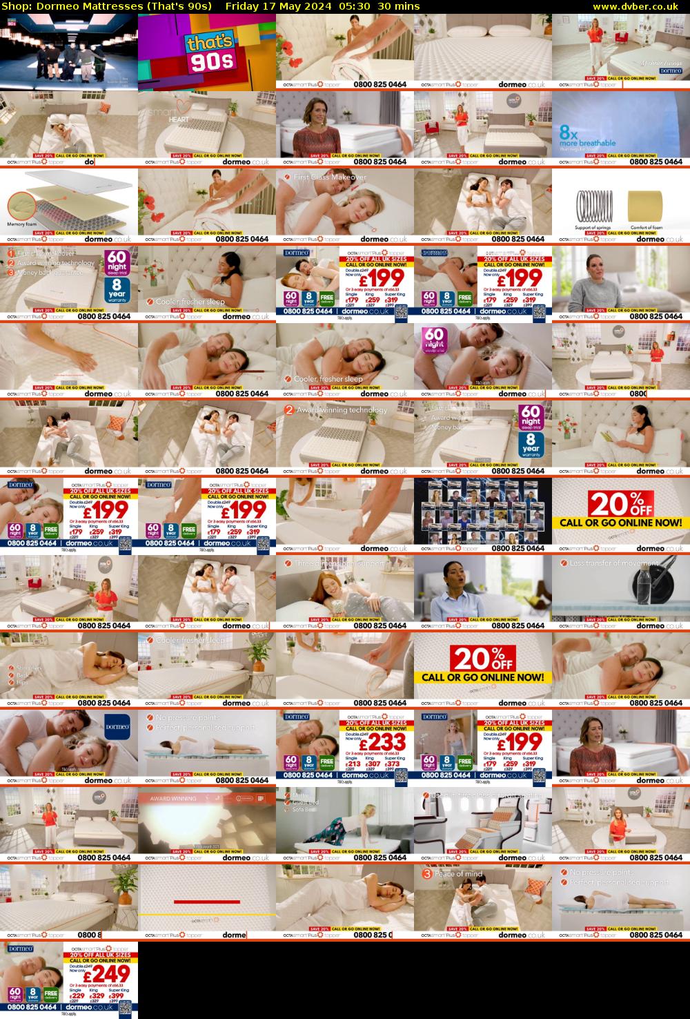 Shop: Dormeo Mattresses (That's 90s) Friday 17 May 2024 05:30 - 06:00