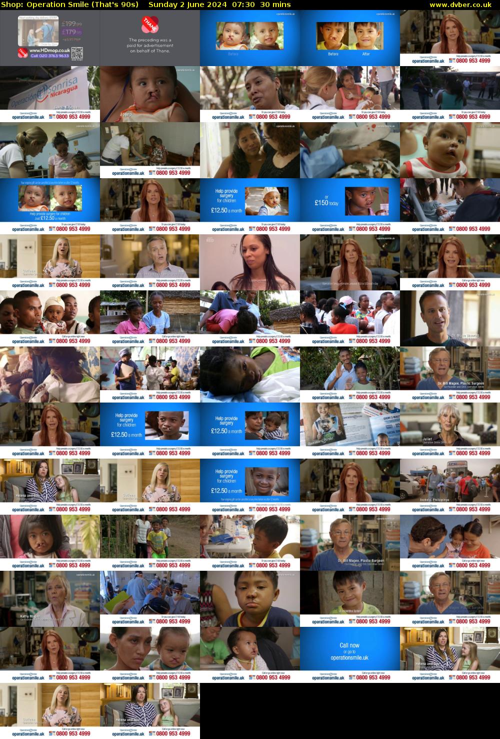 Shop: Operation Smile (That's 90s) Sunday 2 June 2024 07:30 - 08:00
