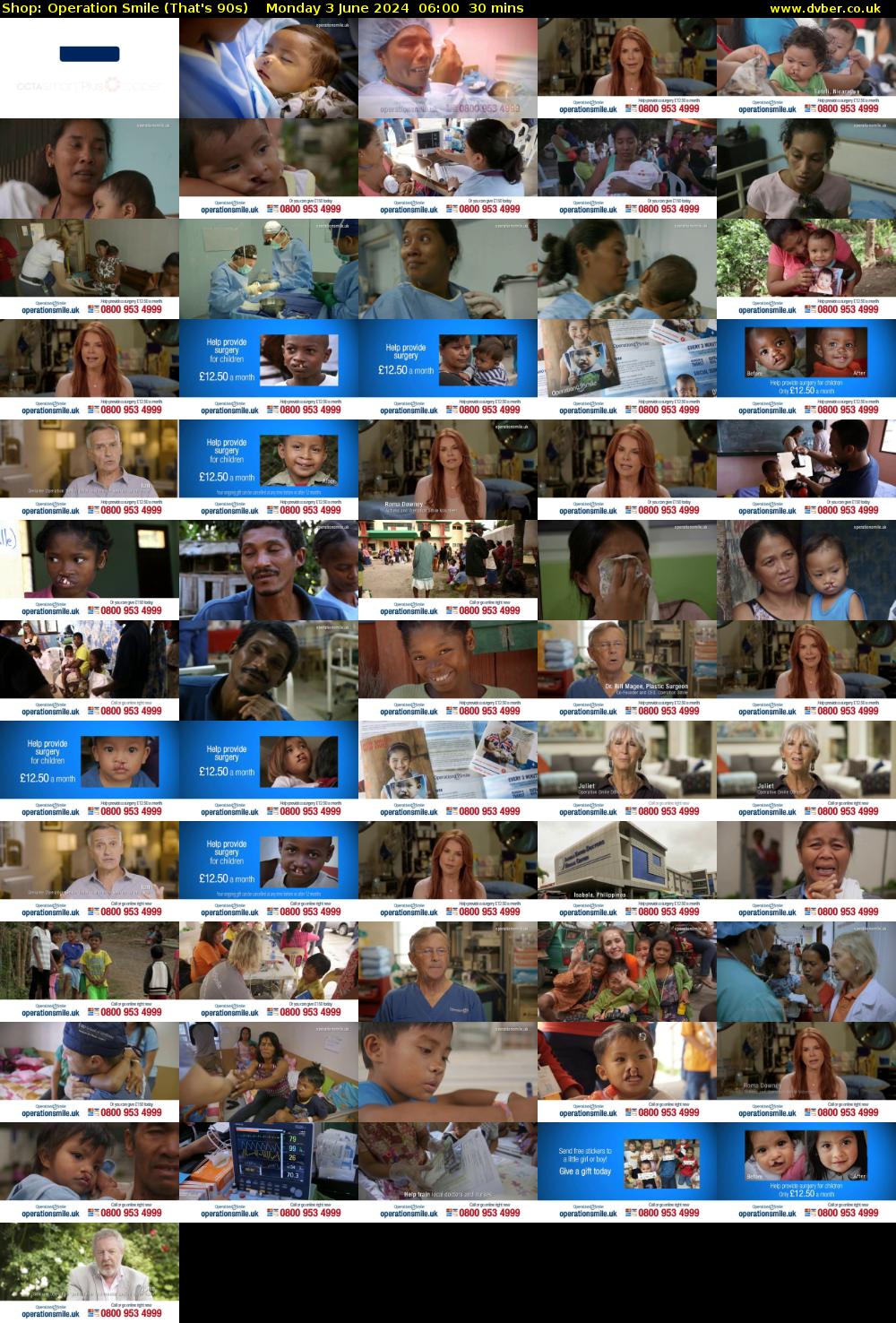 Shop: Operation Smile (That's 90s) Monday 3 June 2024 06:00 - 06:30
