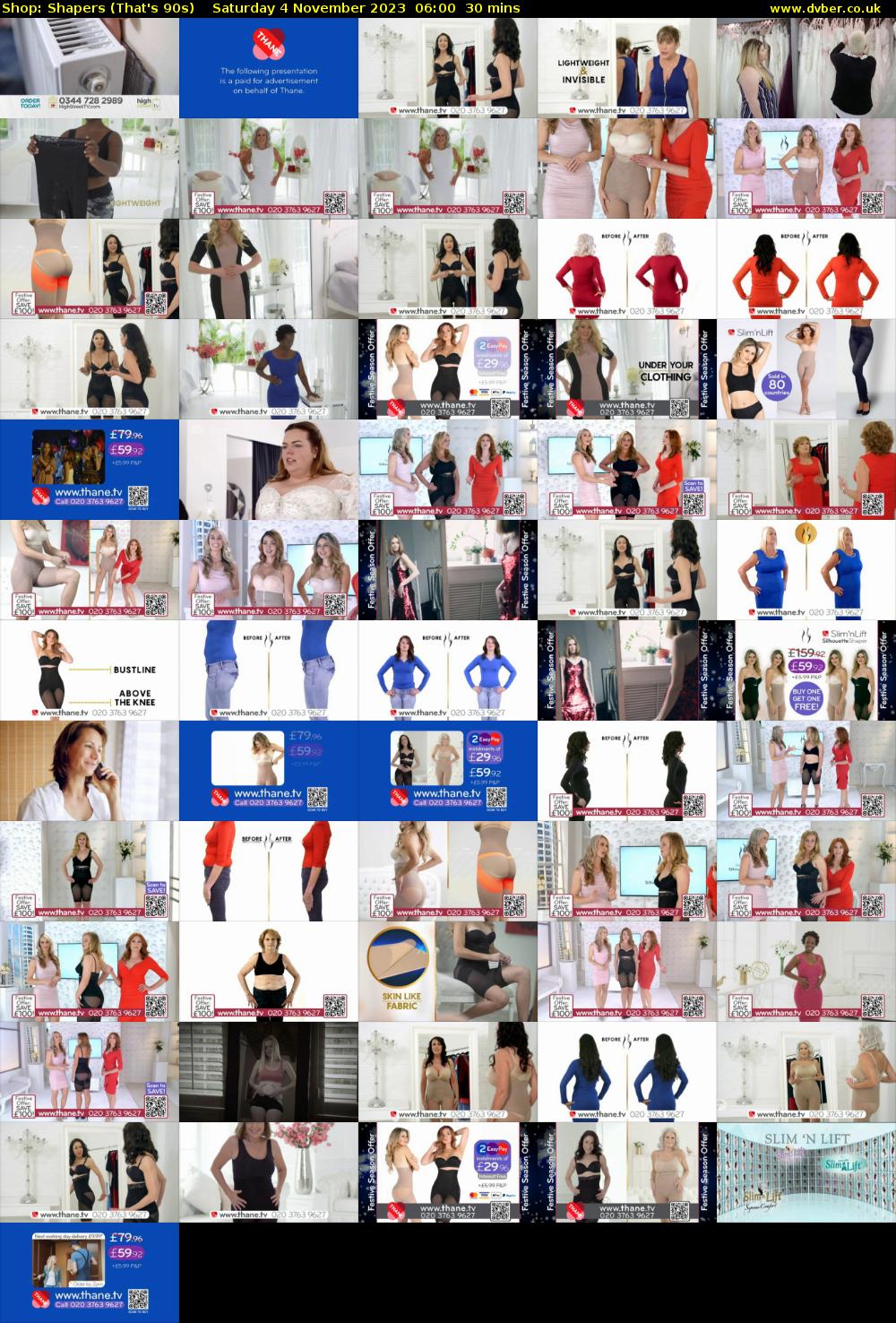 Shop: Shapers (That's 90s) Saturday 4 November 2023 06:00 - 06:30
