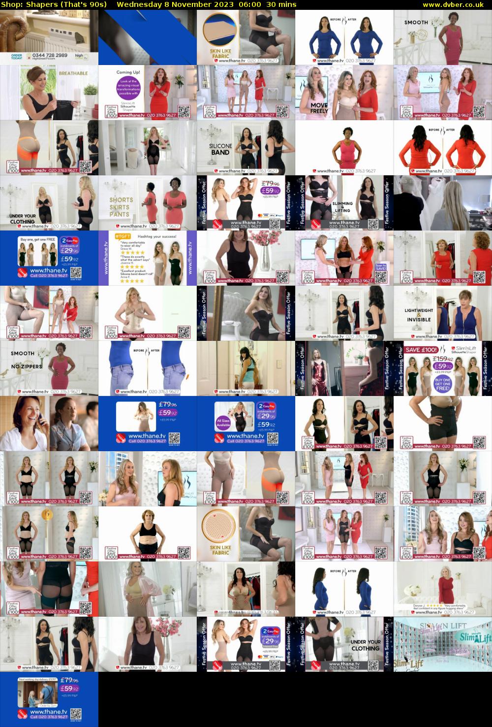 Shop: Shapers (That's 90s) Wednesday 8 November 2023 06:00 - 06:30