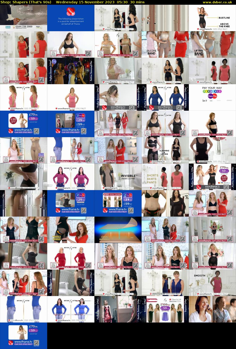Shop: Shapers (That's 90s) Wednesday 15 November 2023 05:30 - 06:00