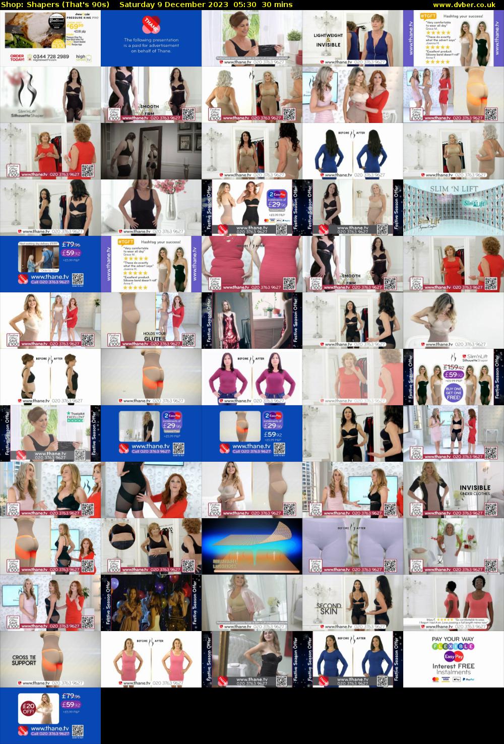 Shop: Shapers (That's 90s) Saturday 9 December 2023 05:30 - 06:00